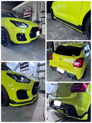 スイフトスポーツ　エアロ取付