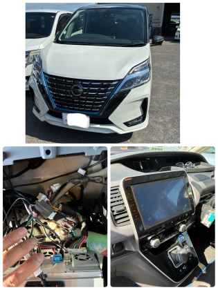 セレナ　TVキット取付